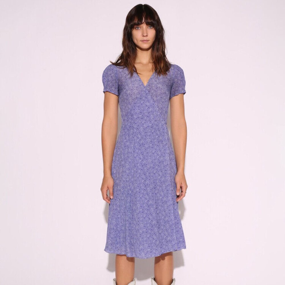 Realisation Par Teale Wrap Dress Size XL Purple